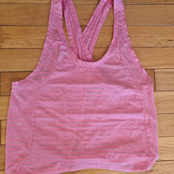 Zyia Pink Nimbus Split Back Active Wear Tank - Picture 9 of 10